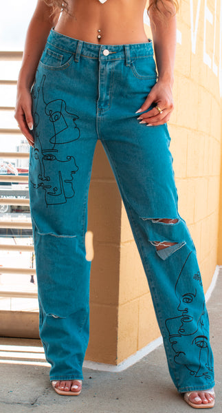 Line Art Jeans