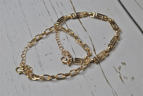 Versace Design Gold Bracelet Set